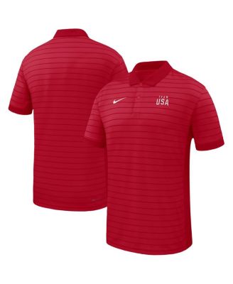 Nike - Men's Red Team USA Team Victory Stripe Polo Shirt