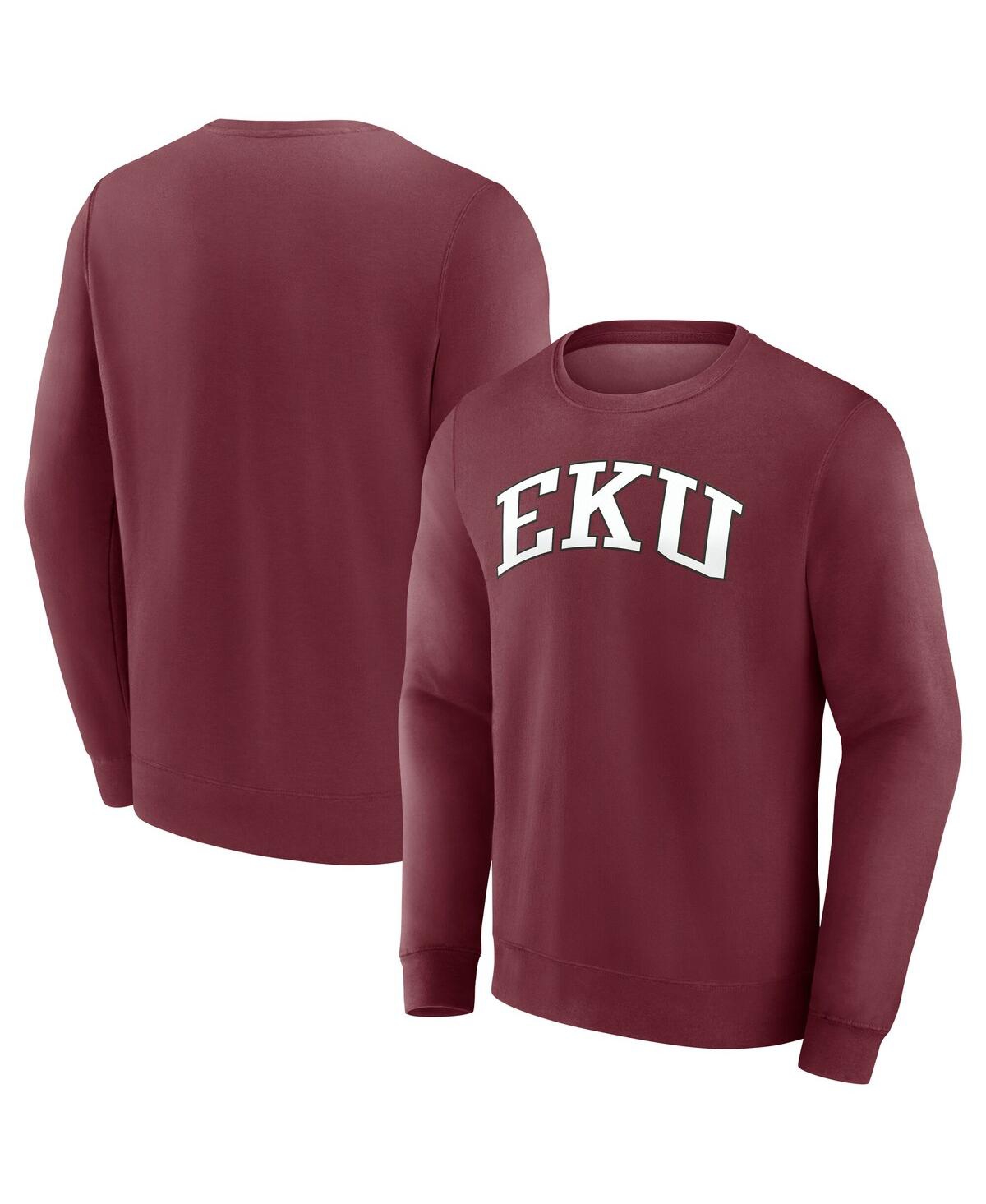 Men's Maroon Eastern Kentucky Colonels Short Name Pullover Sweatshirt - Maroon