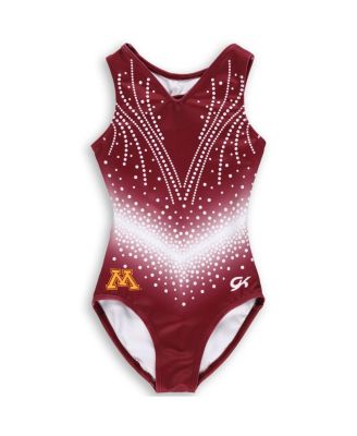 Big Boys and Girls Maroon Minnesota Golden Gophers Elite Replica Leotard