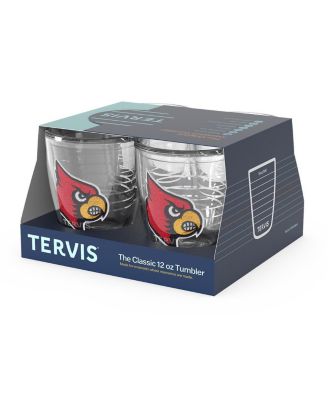 Louisville Cardinals 4-Pack 12oz. Emblem Tumbler Set