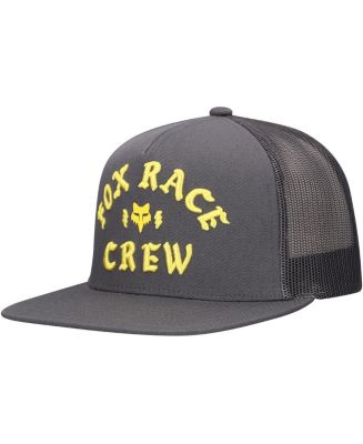 Fox Men's Graphite Fox Racing Race Crew Trucker Snapback Hat - Macy's