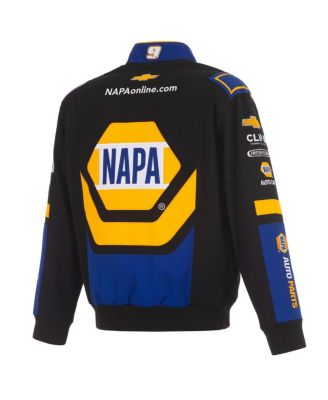 Men's Black/Royal Chase Elliott NAPA Full-Snap Twill Uniform Jacket