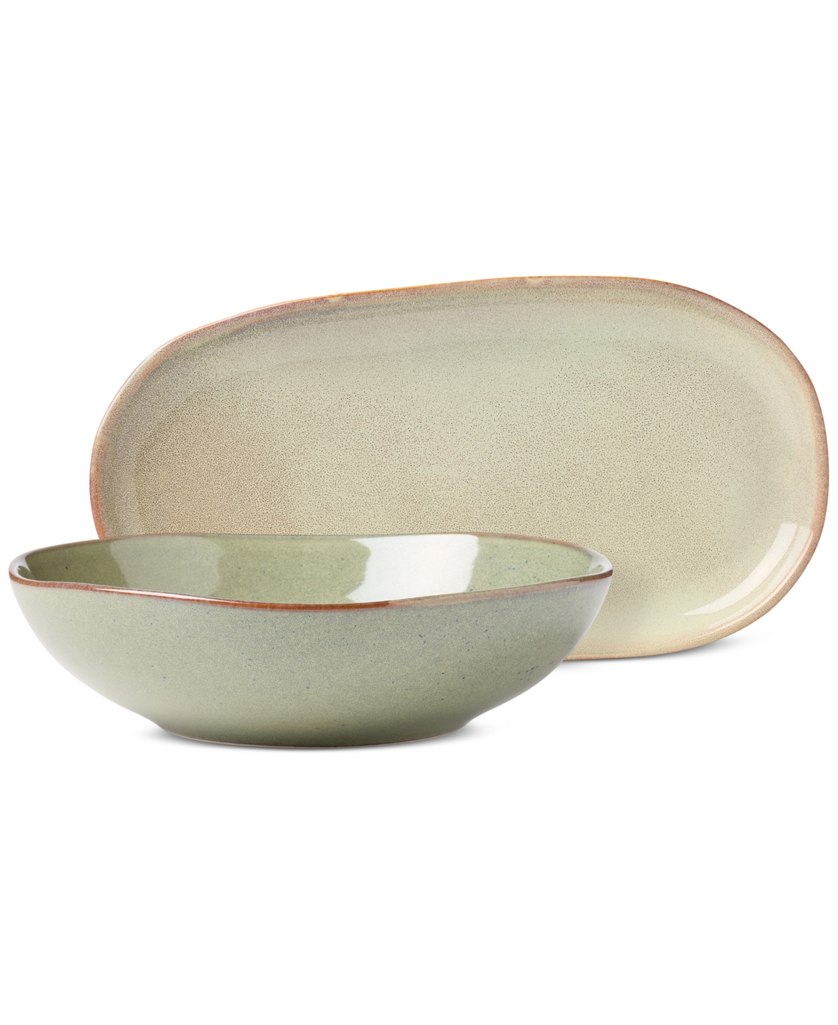 Oneida Organic Shades 2-pc. Serving Set In Green