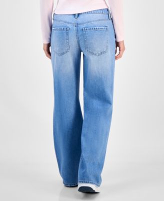 Juniors' Low-Rise Slouchy Flare Jeans 