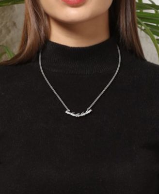 Crocodile Statement Necklace, 16" + 2" extender