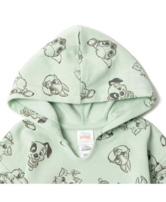 Baby Boys Fleece Pullover Hoodie, Bodysuit and Pants 3 Piece Outfit Set