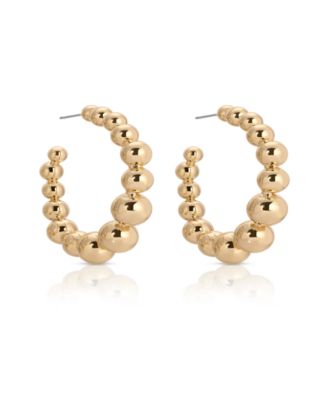 Bubble Ball Hoops Earrings