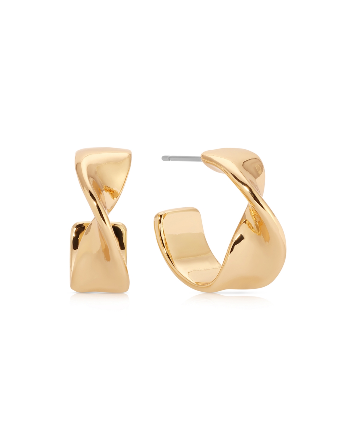 Heirloom Twist Small Hoops Earrings - Gold