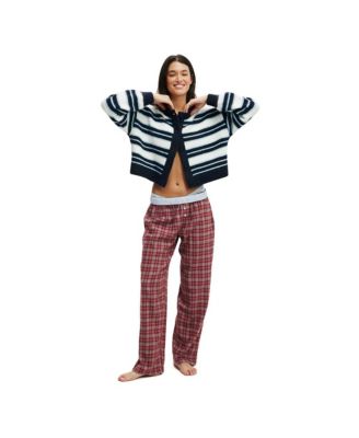 Women's Flannel Wide Leg Pant