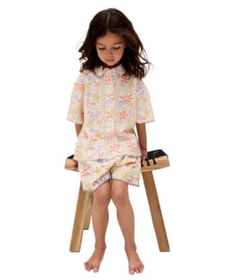 Gilly Scalloped Edge Matisse Print Shorts