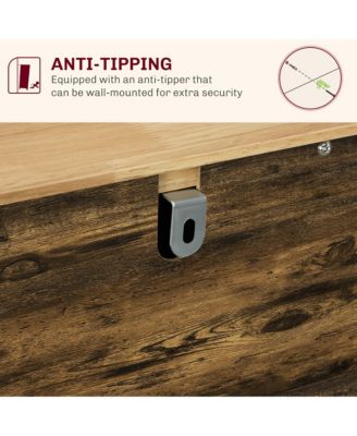 Buffet Cabinet, Bar Cabinet with 3 Drawers, Light