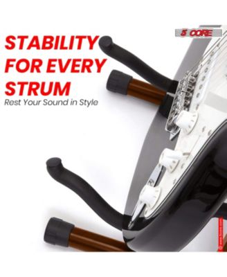 Guitar Stand 2PC A Frame w Soft Foam Arm Non Slip Rubber for Acoustic Electric Bass