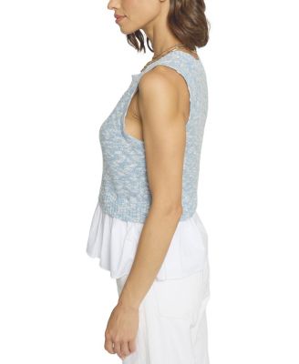 Women's Sleeveless Twofer Top