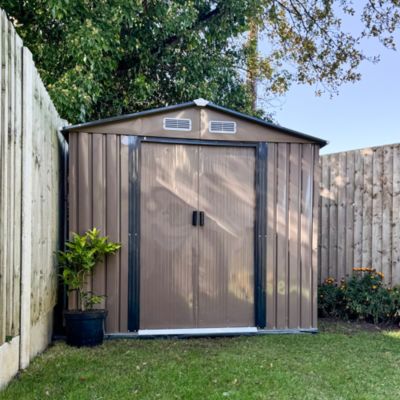 7&#39; x 4&#39; Storage Shed Garden Tool House w/ Vents Doors