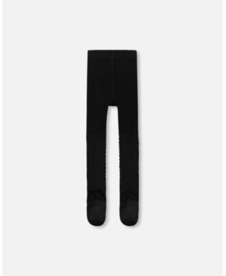 Girl Knit Tights Black - Toddler|Child