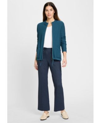 Women's Zip Front Mock Cardigan Sweaters