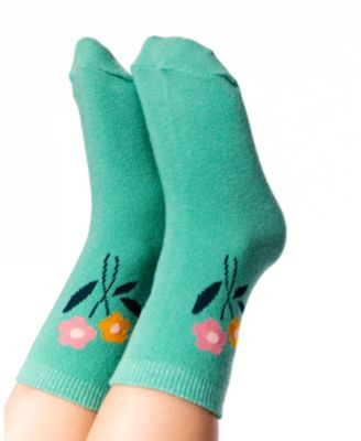 Girl 3-Pack Knit Socks Pink and Green - Toddler|Child