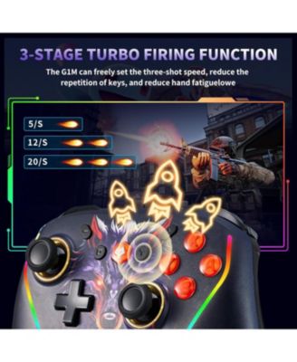 Wireless Controller for Nintendo Switch 2, Lite/OLED, with Mouse Touch Back Buttons, Wake Function, Turbo & Programmable