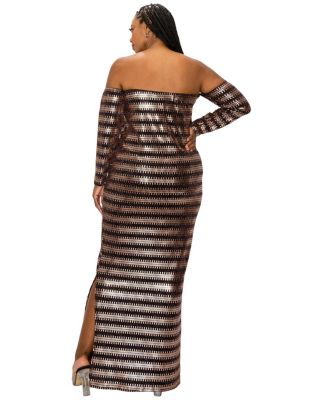 Women's Plus Size Temptations Sequin Dress