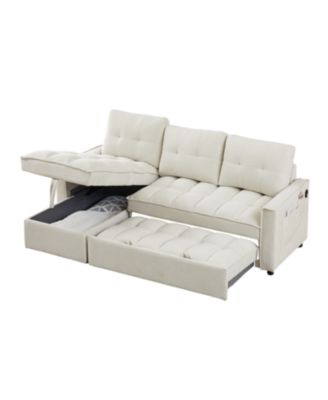 MH 78.75" Reclining Pull-Out Sectional Sofa