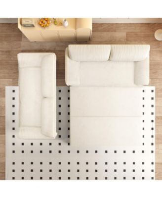 Queen Pull Out Sofa Bed with Storage