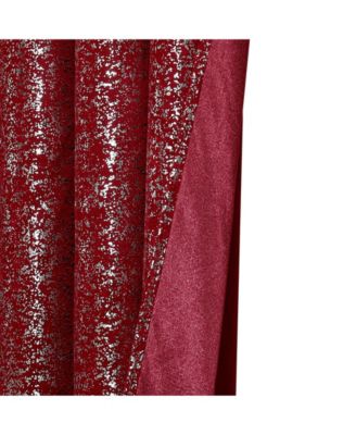 2 Pack Glam Metallic Sparkle Thermal Light Filtering Grommet Top Curtains - 52 in. W x 84 in. L