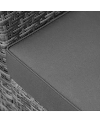 9 Piece Patio Furniture Set, PE Rat Sofa & Table,