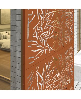 Metal Outdoor Privacy Screen Outdoor Divider Trellis Bamboo