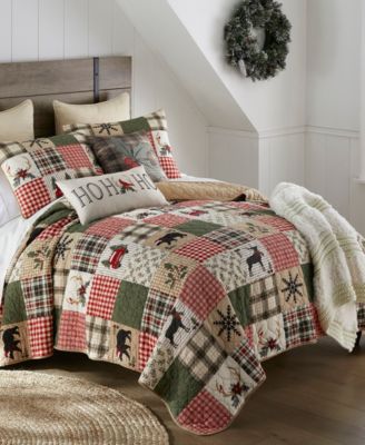 Your Lifestyle Holly Forest Patchwork Quilt Sets In Multi