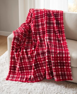 Cozy Plush Printed Throw, 50" x 70", Exclusively at Macy’s