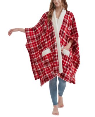 Cozy Plush Printed Wrap, 50" x 70", Exclusively at Macy’s