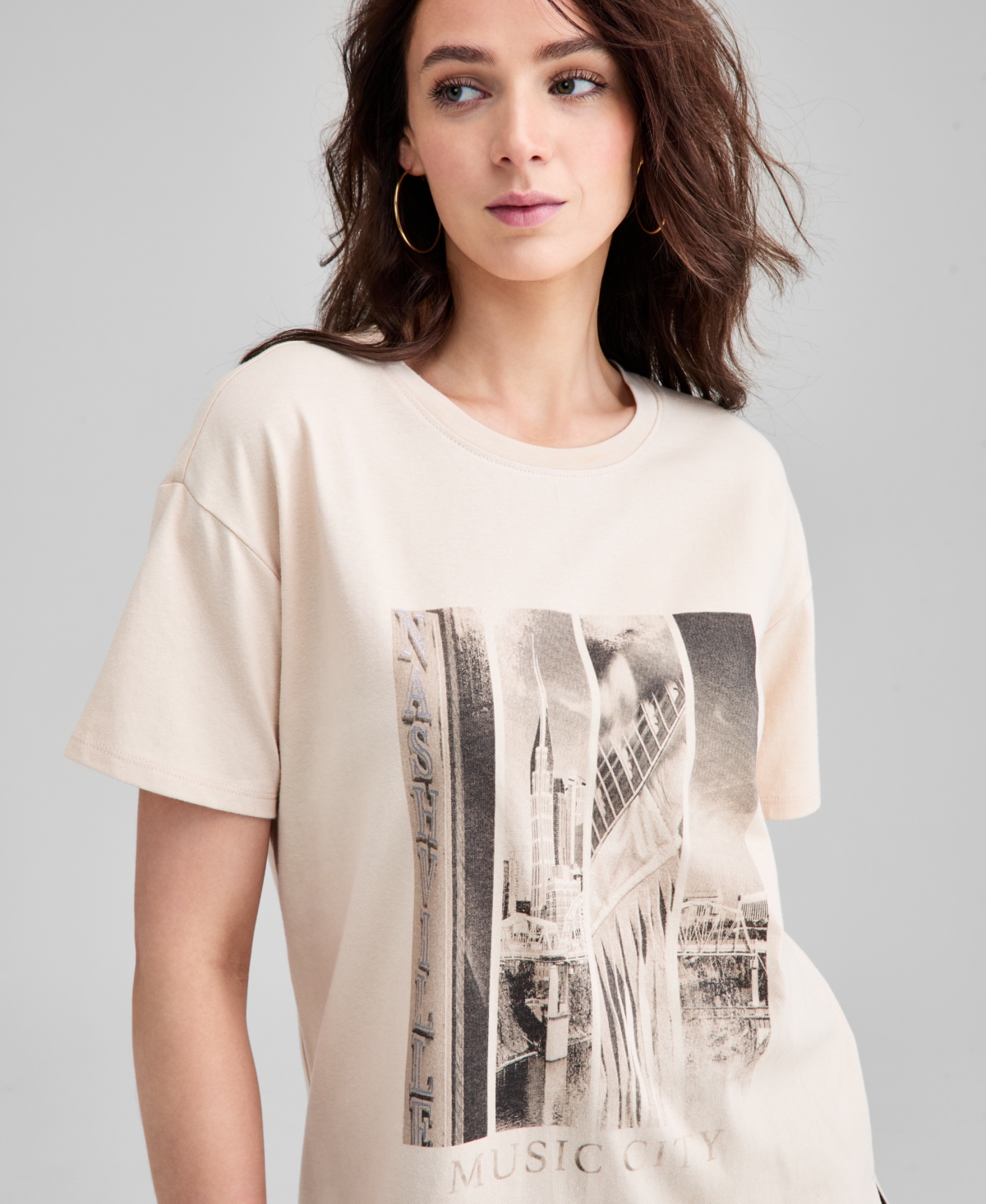 And Now This Women's Nashville Graphic-Print T-Shirt, Macy's Exclusive