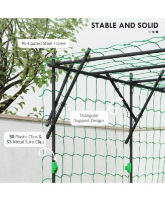7.3 FT Tall Metal Garden Trellis for Climbing Plants