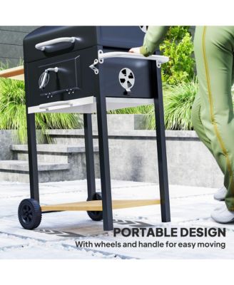 Charcoal BBQ Grill, Outdoor Portable Grill,