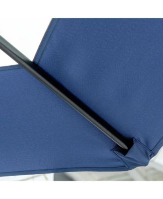 10' Cantilever Umbrella Offset Patio Umbrella w/ Cross Base,