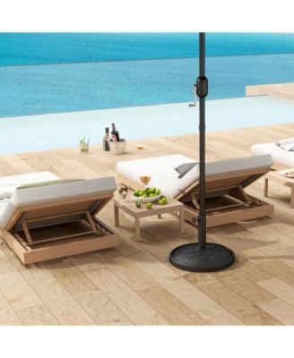 Round Patio Umbrella Base, 26 lbs Resin Umbrella Sd,