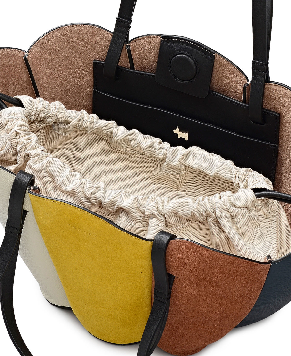 Radley London The Lily Patchwork Medium Open Top Grab Bag In Brown