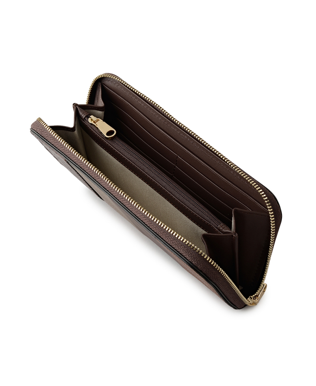 Radley London York Mews Patchwork Small Zip Around Wallet In Brown