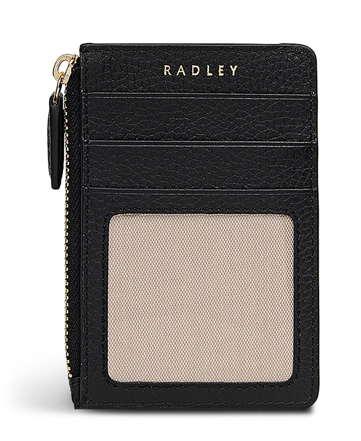 Radley London Floribunda Mini Zip Top Coin Purse In Black
