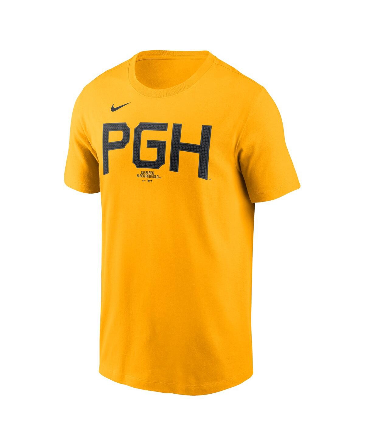 Nike Men's Ke'bryan Hayes Gold Pittsburgh Pirates Fuse City Connect Name Number T-shirt In Yellow
