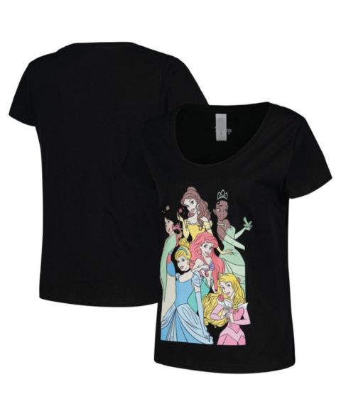 Женская футболка Mad Engine Black Disney Princess Graphic Scoop Neck