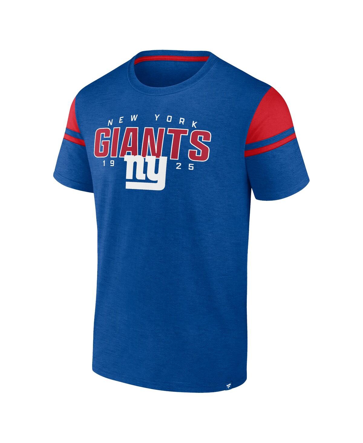 Fanatics Men's Royal New York Giants Old School Play Slub T-shirt In Blue