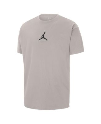 Men's Stone Brooklyn Nets Statement Edition Jumpman Flight Heavyweight T-Shirt