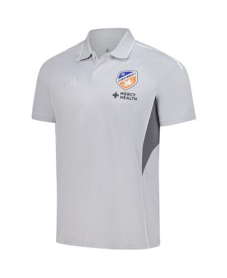 Men's Silver FC Cincinnati 2025 Training Polo Shirt