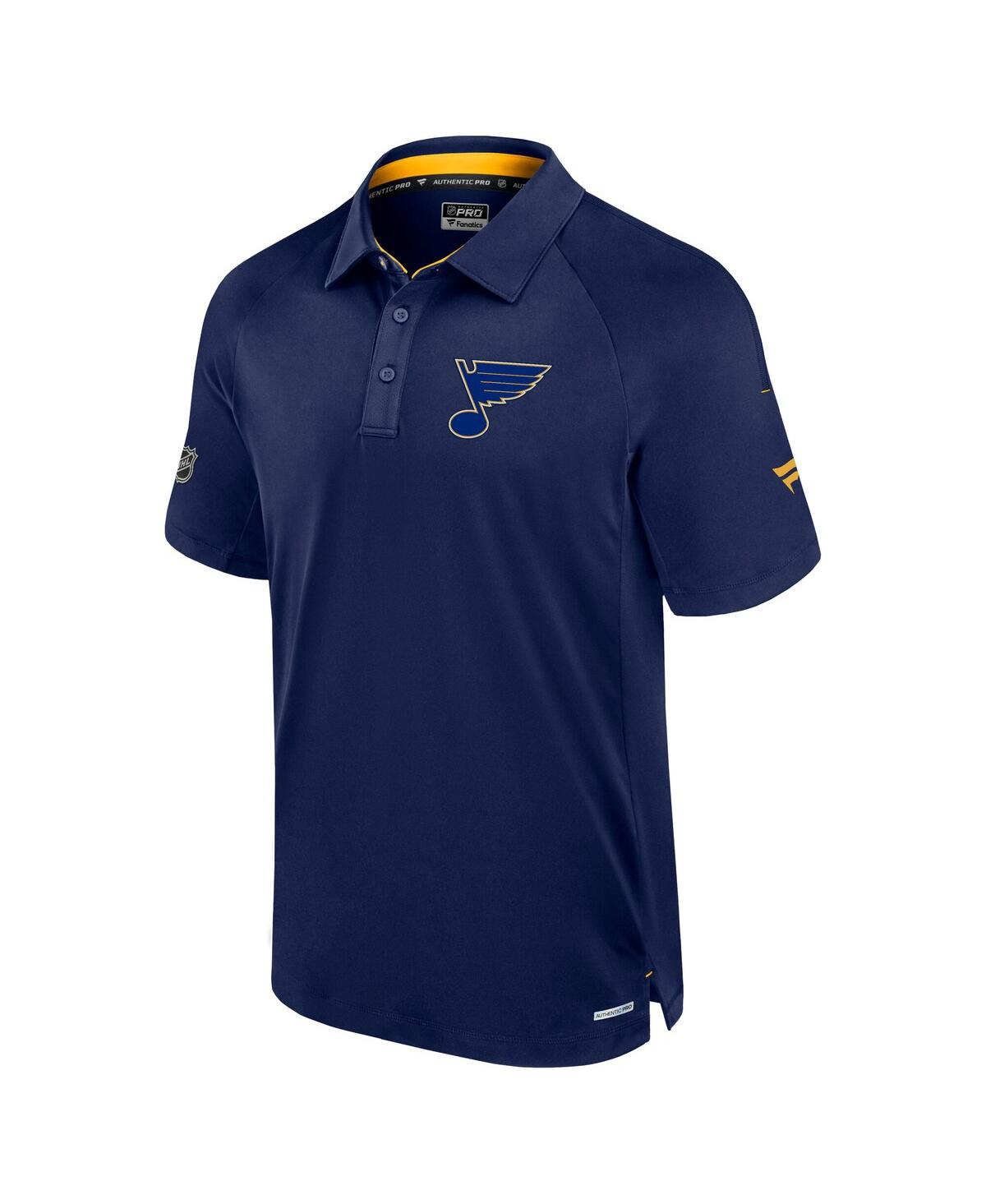 Fanatics Men's Navy St. Louis Blues Authentic Pro Rink Polo Shirt In Blue