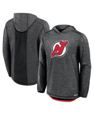 Fanatics - Men's Black New Jersey Devils Authentic Pro Rink Lightweight Pullover Hoodie