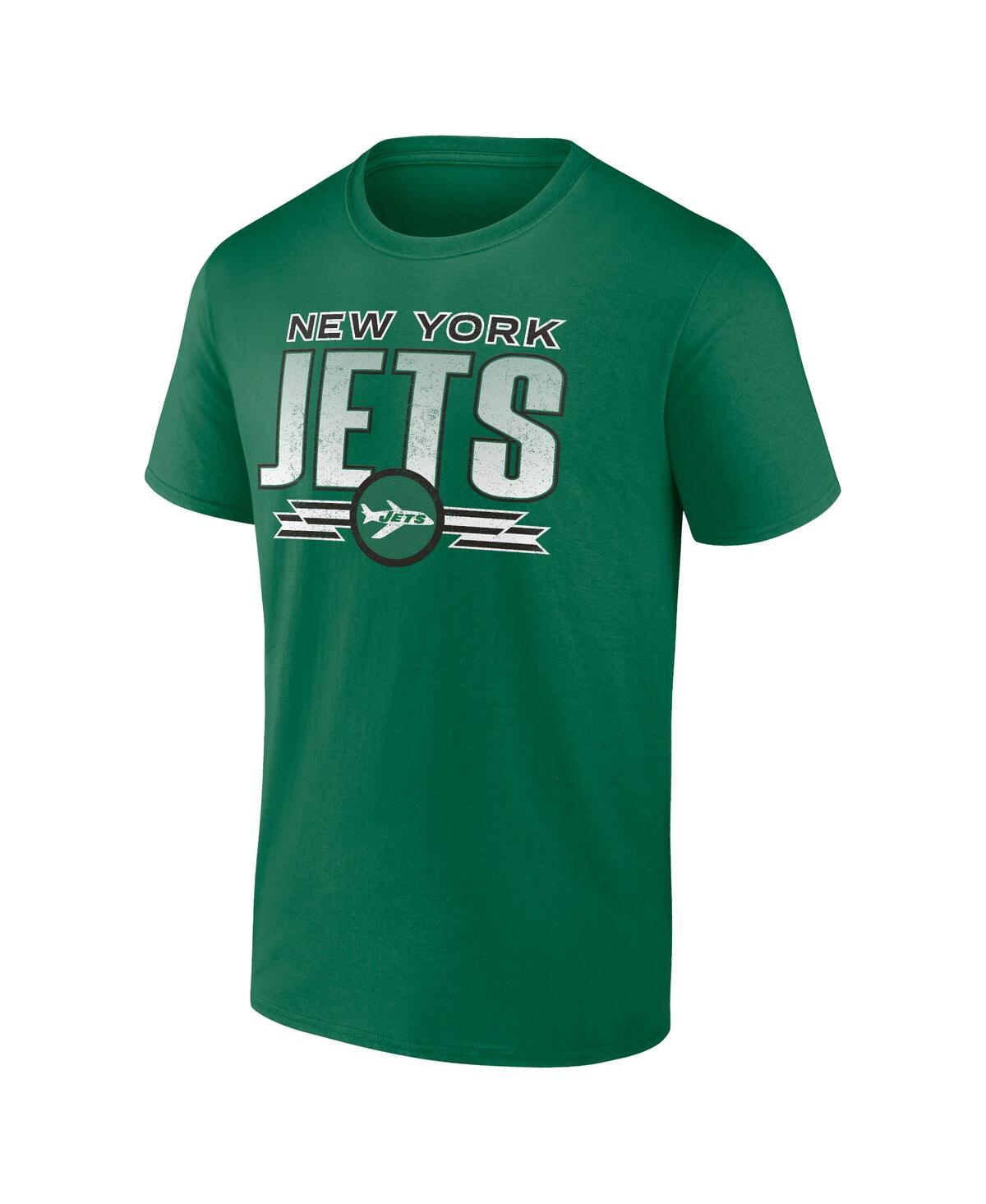Fanatics Men's Kelly Green New York Jets Fading Out T-shirt In Green