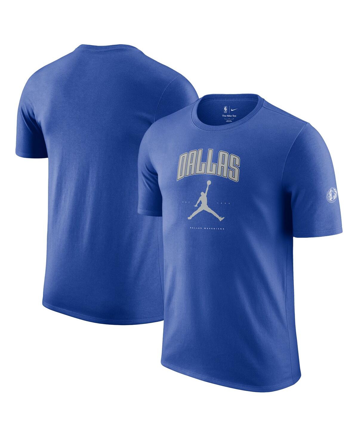 Jordan Men's and Women's Blue Dallas Mavericks Essential Cities T-Shirt