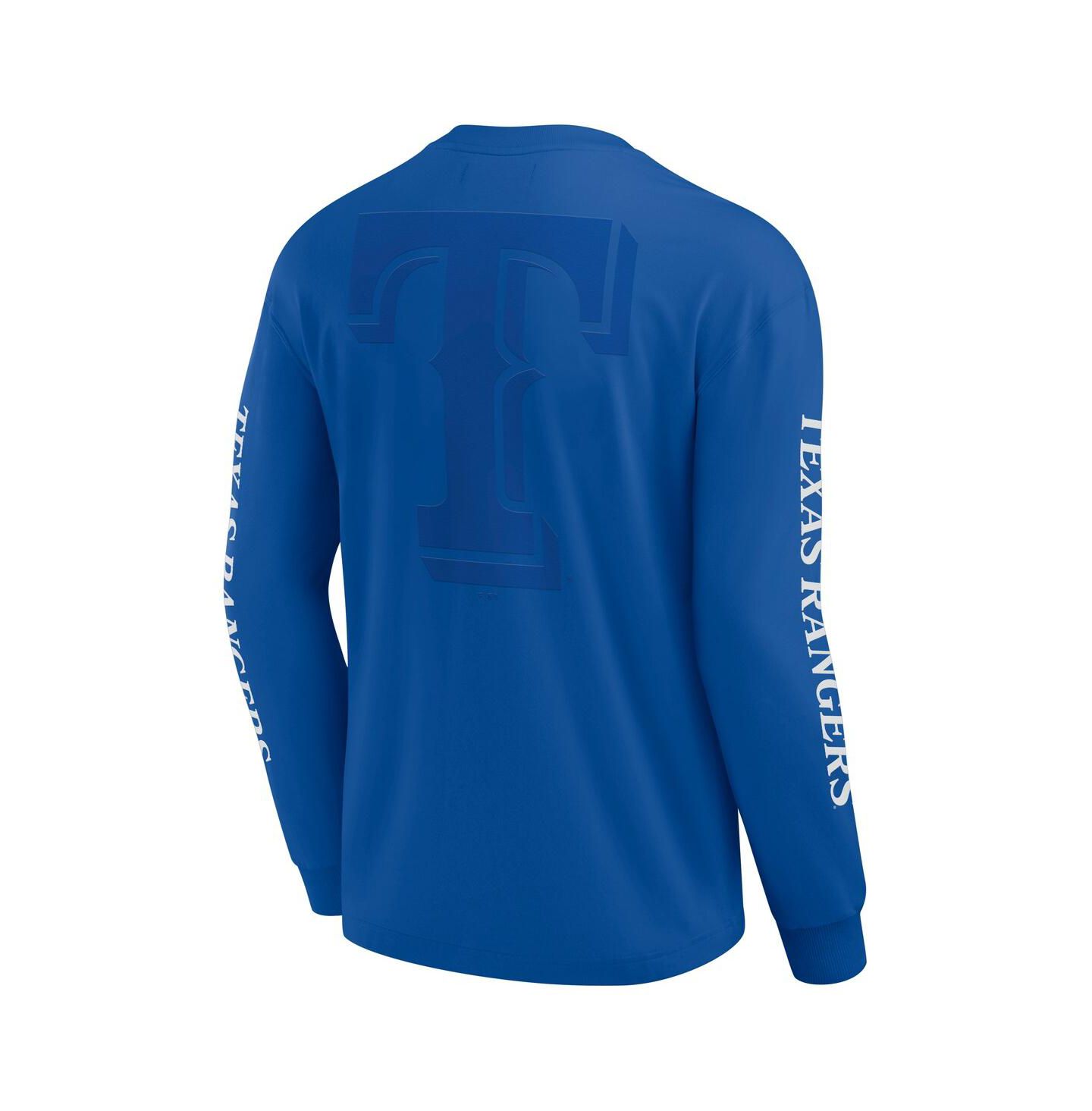 Мужская футболка Fanatics Royal Texas Rangers Elements Strive Long Sleeve — фото 3
