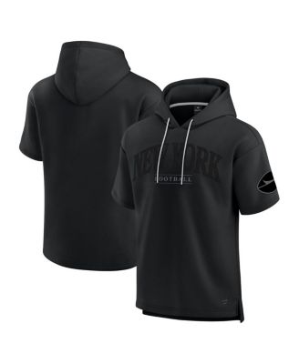 Fanatics - Men's and Women's Black New York Jets Elements Ready Short Sleeve Pullover Hoodie